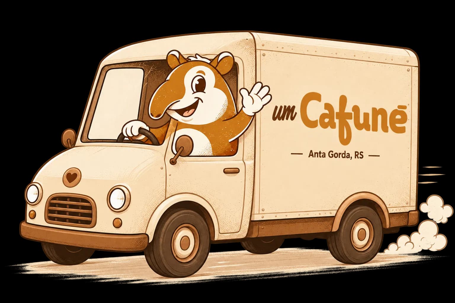 Van um Cafuné em Anta Gorda, RS